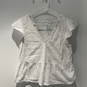 Abercrombie & Fitch V-Neck Babydoll Top